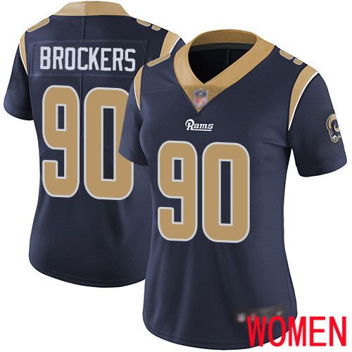 Los Angeles Rams Limited Navy Blue Women Michael Brockers Home Jersey NFL Football #90 Vapor Untouchable